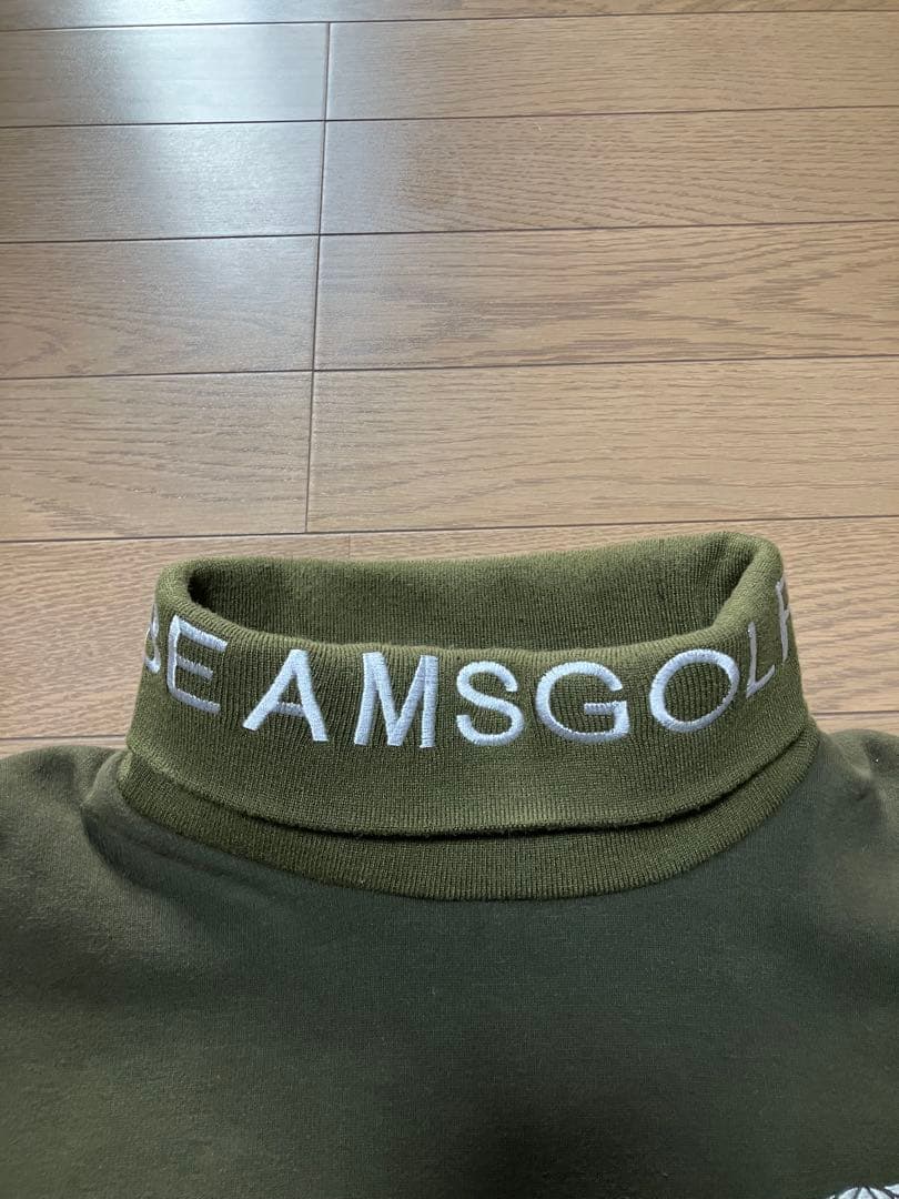 BEAMS GOLF ハイネックセーター オリーブ