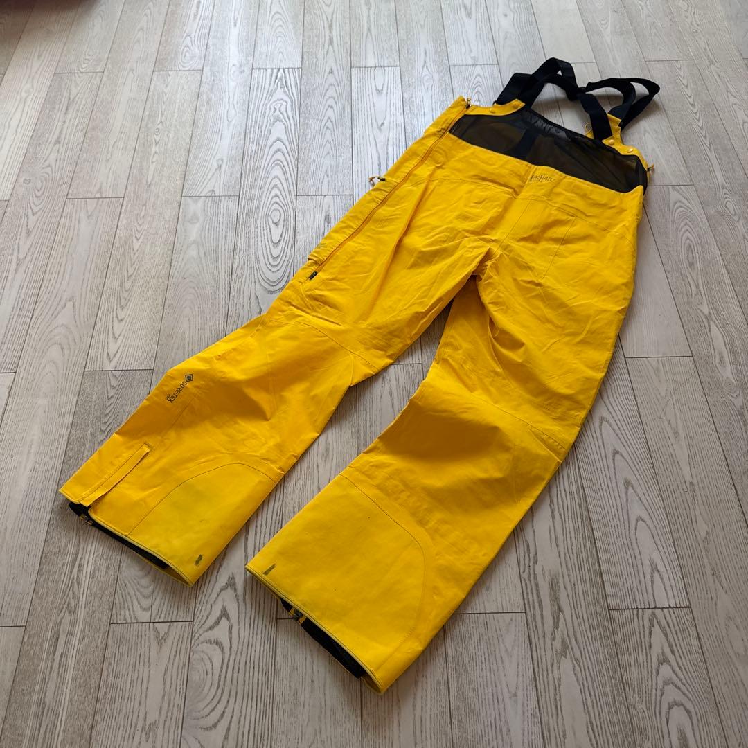 ak457 GORE-TEX イエロー GUIDE ビブ スノーボード XL