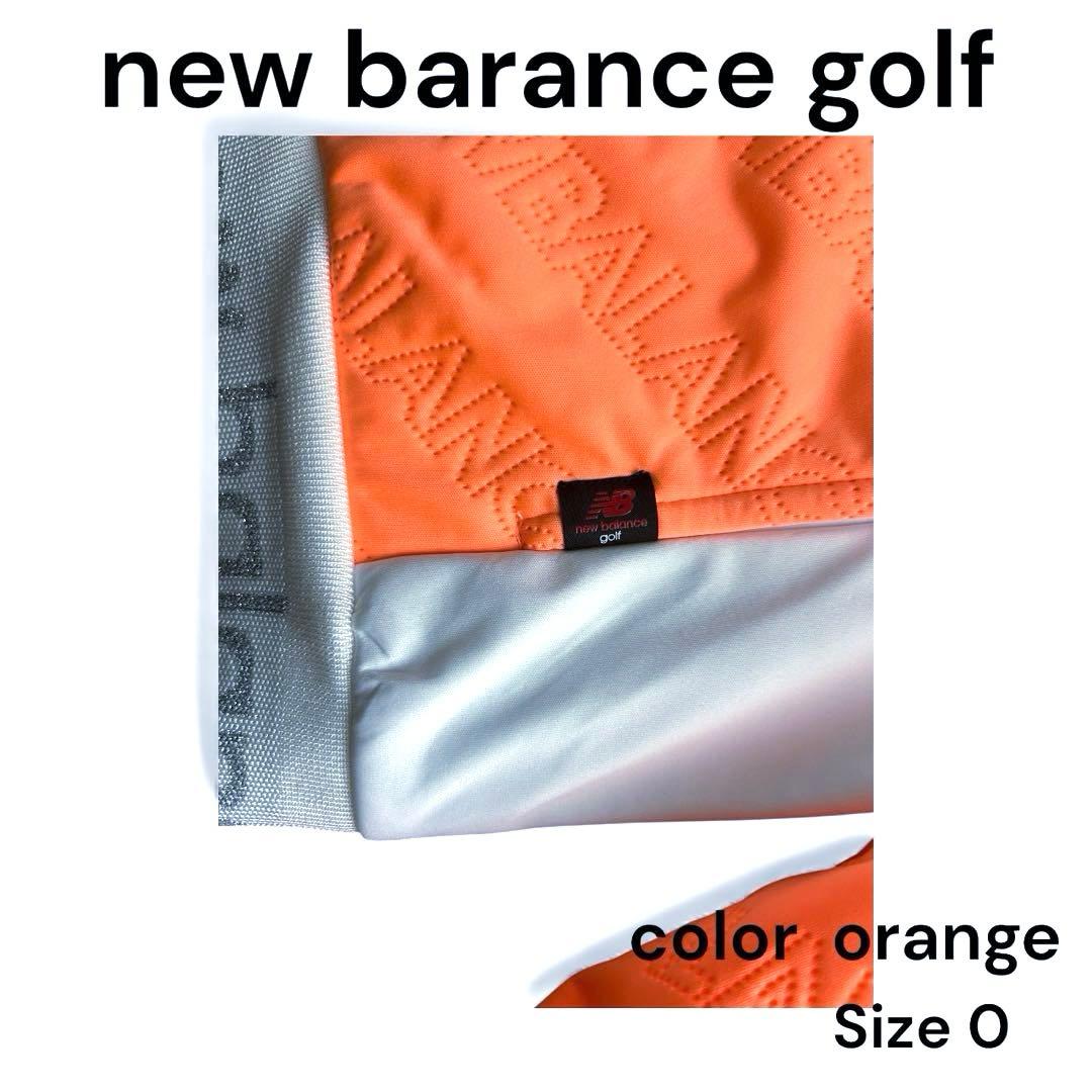 新品未使用タグ付き NB Golf 防風保温 ジップパーカー オレンジ 0
