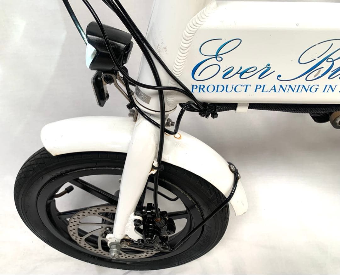 送料無料 Ever Blue ディスク 折り畳みアシスト電動自転車 動作確認済