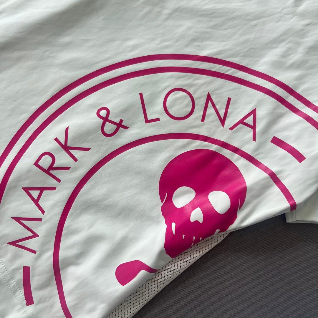 MARK&LONA マークアンドロナ　モックネック　半袖シャツ　水色　40 L