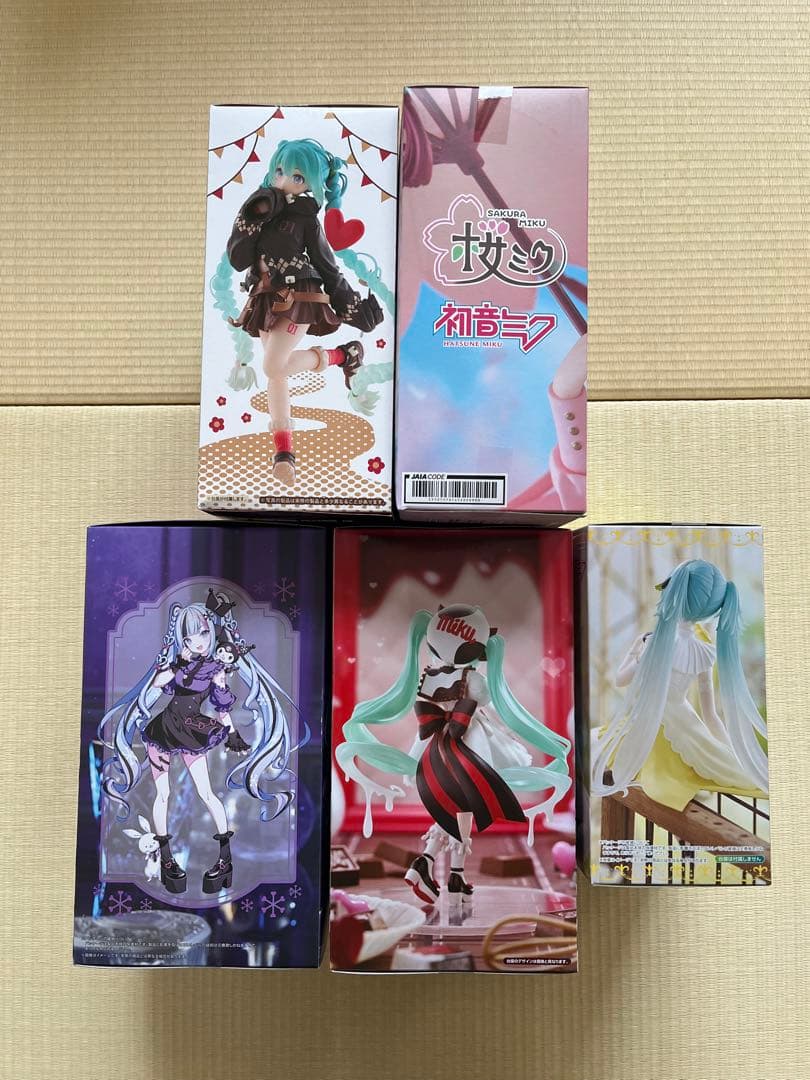 初音ミク(雪ミク&チロルミク&桜ミク&outdoor&カナリア)フィギュアセット