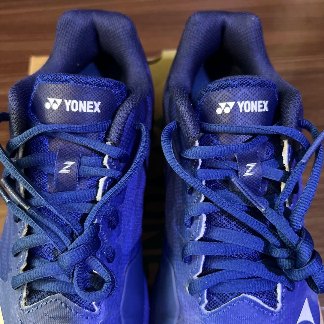 YONEX パワークッション エアラスZ 2 ワイド 23.0 ネイビーブルー