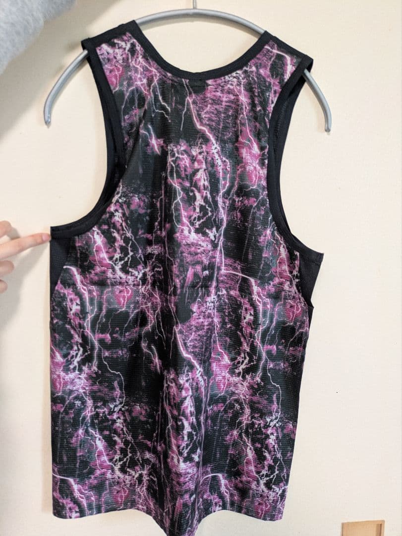 エルドレッソ　ランニング　Trenchy Tank Sサイズ ブラック/パープル
