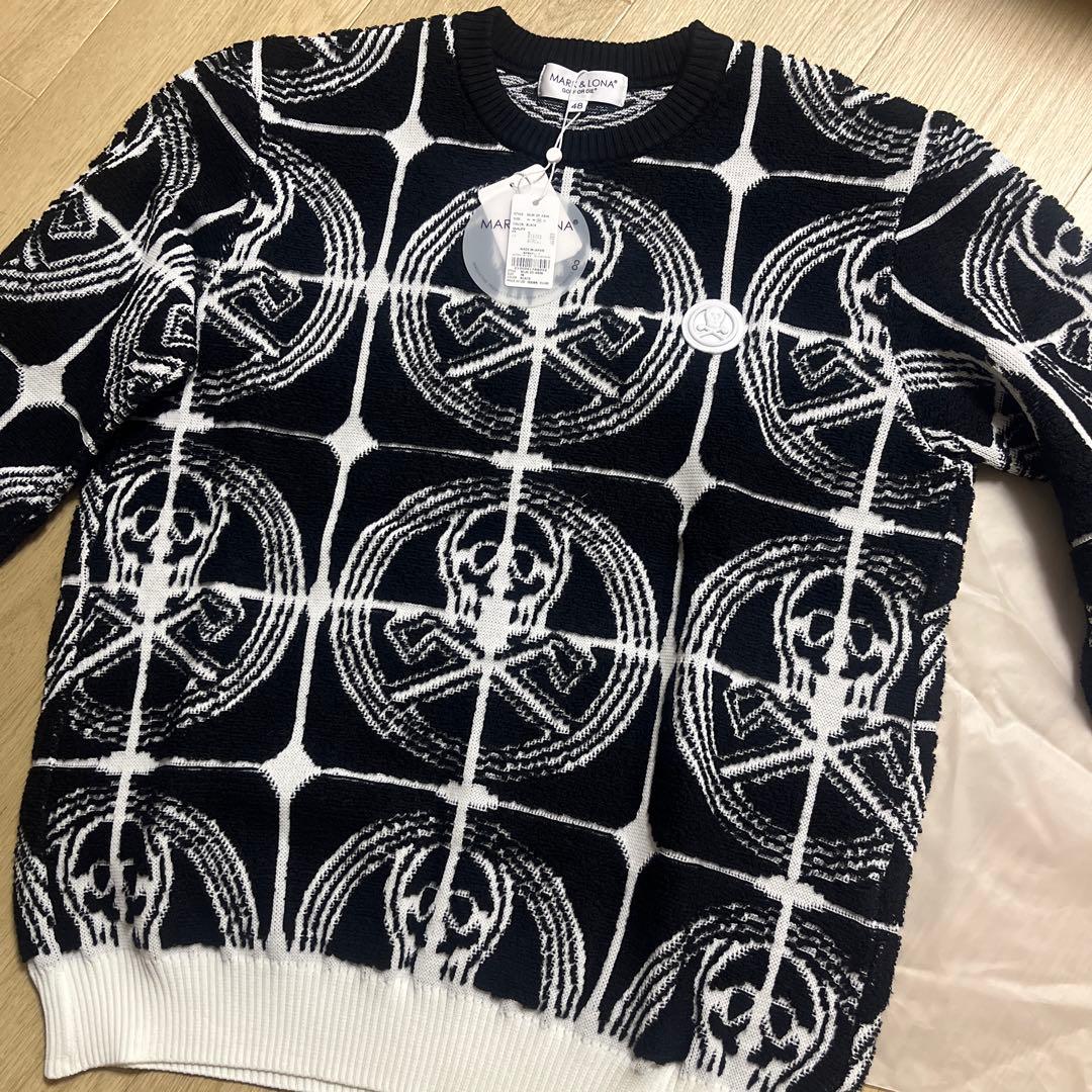 引越し叩き売り！マーク&ロナ　総柄ニット