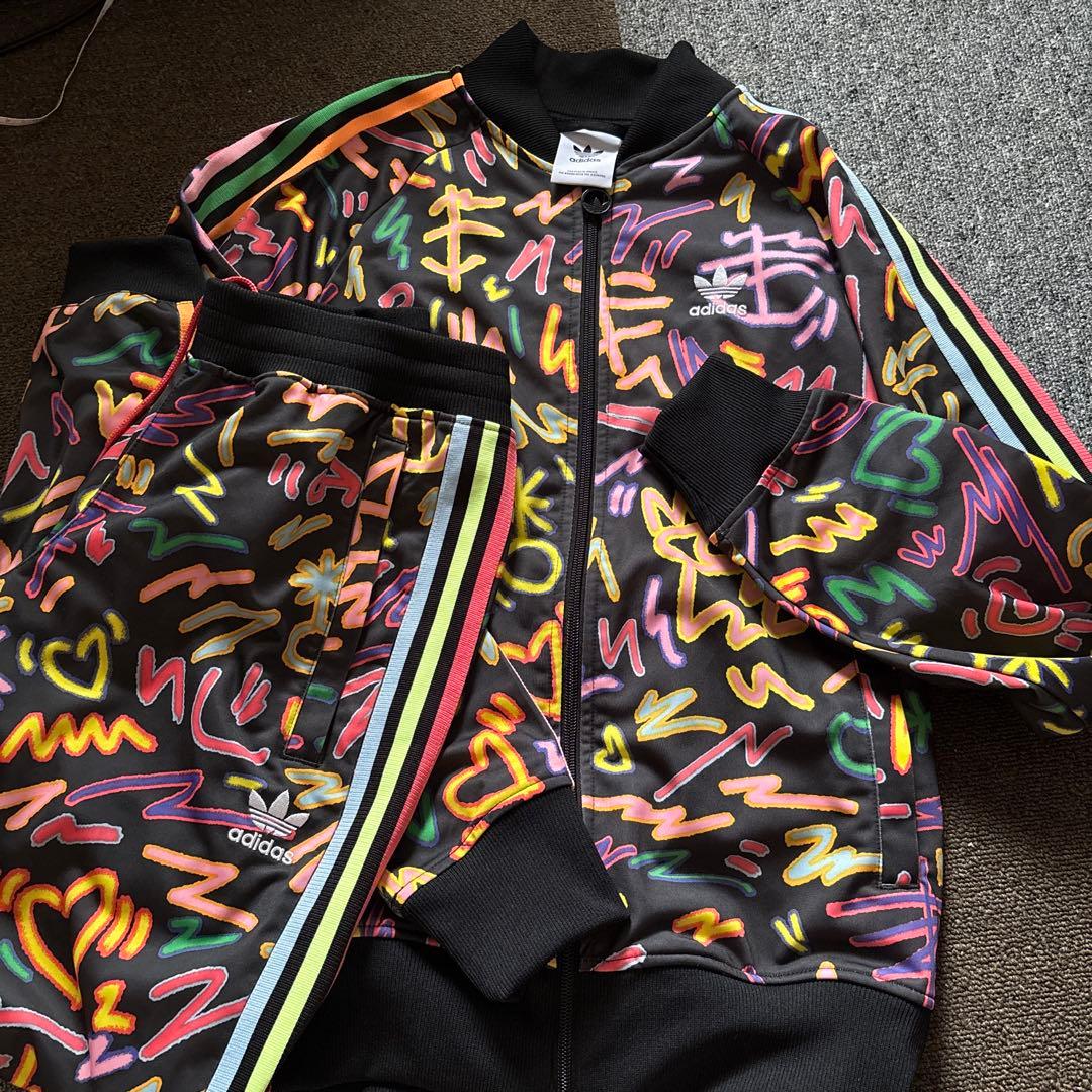 値下げ不可　adidas ブラック ジャージ上下セット