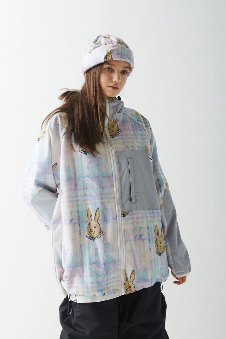 スノーボード BSRABBIT  Fleece Hooded Jacket(L)