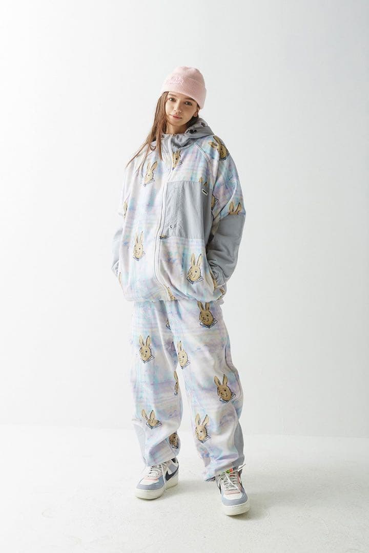 スノーボード BSRABBIT  Fleece Hooded Jacket(L)