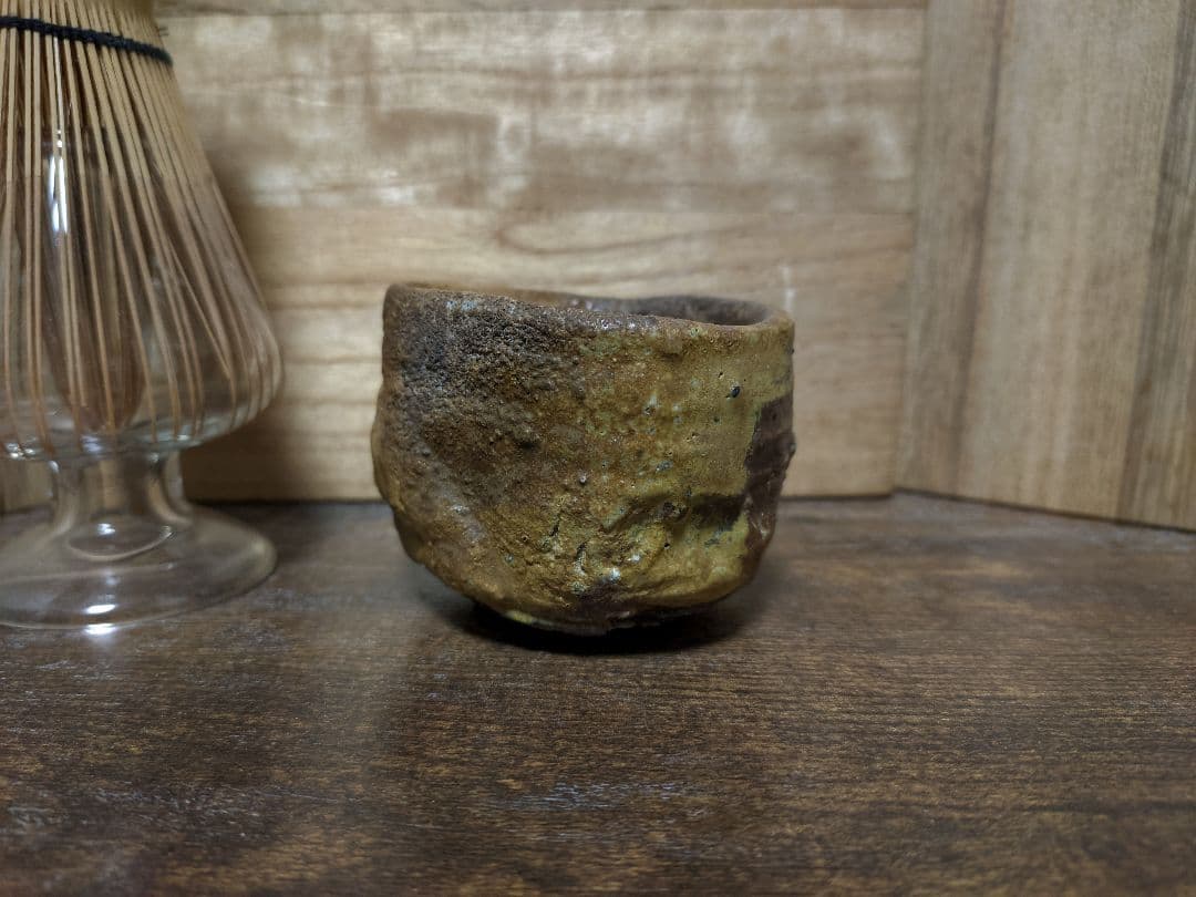 備前 伊部 森本良信 胡麻 ぐい呑 酒呑 盃 茶杯 酒器 煎茶器