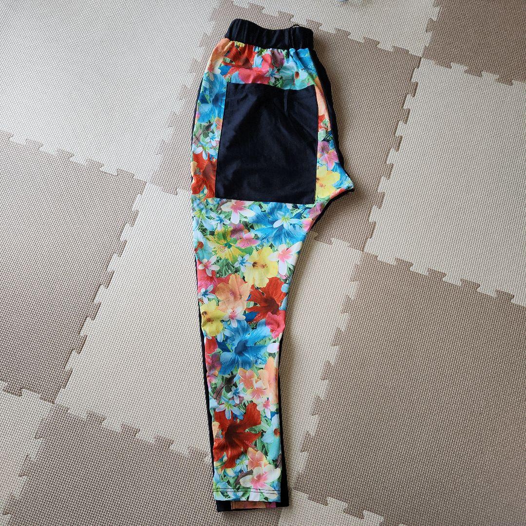 【美品】R-LONDON 　フラワープリント ダンスパンツ　サルエル　花柄　M