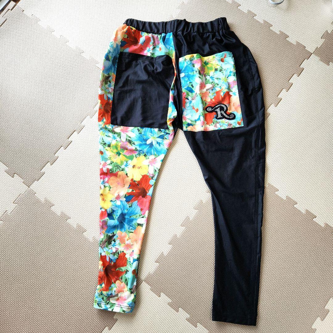 【美品】R-LONDON 　フラワープリント ダンスパンツ　サルエル　花柄　M