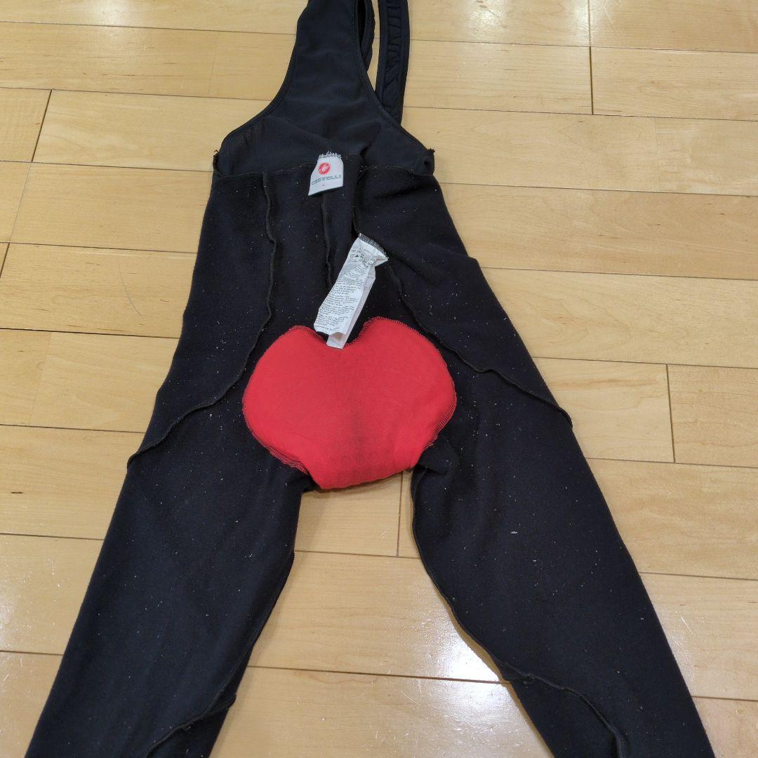 【Castelli】ENTRATA ビブタイツ L 冬用 裏起毛 6–14℃