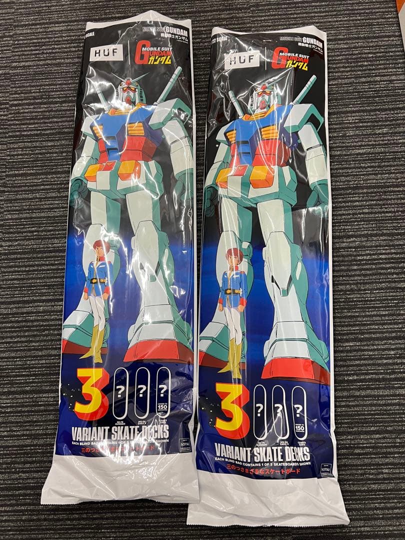 HUF x ガンダムコラボ スケートボードデッキ ガンダム シャアザク
