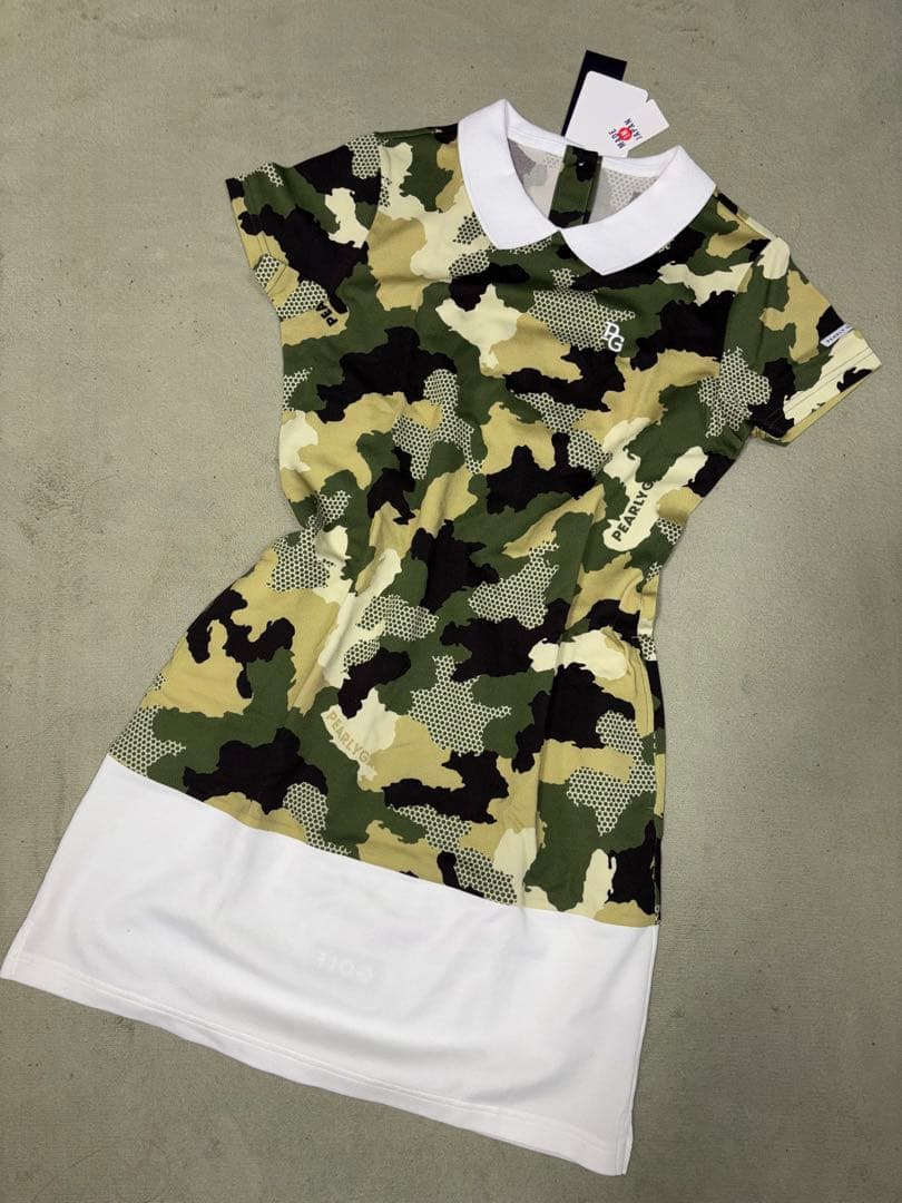 （新品）パーリーゲイツ、迷彩（カモフラ）柄シリーズ、ワンピース、サイズ0