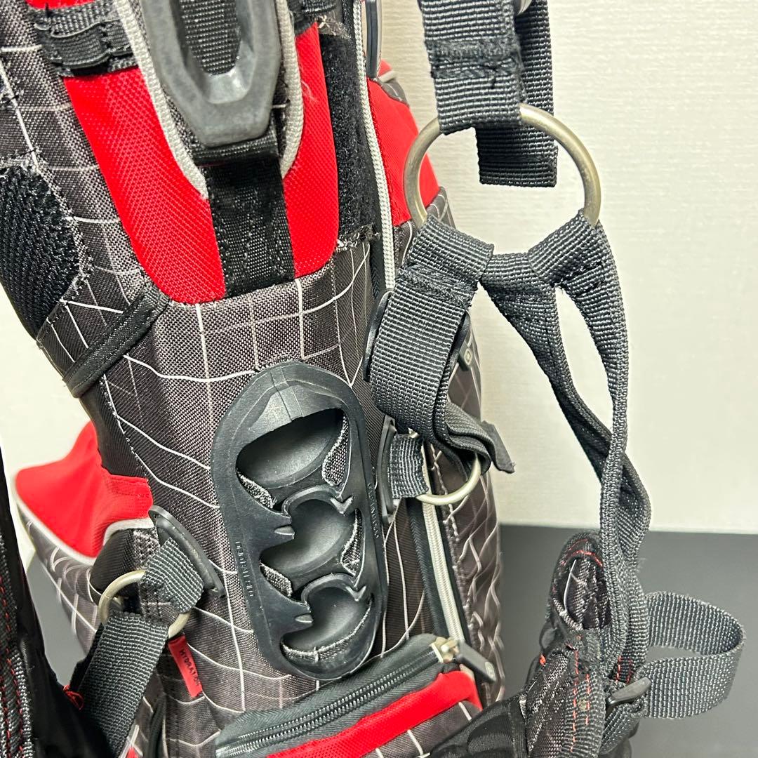 OGIO スタンド キャディバッグ 8分割 ブラック×レッド