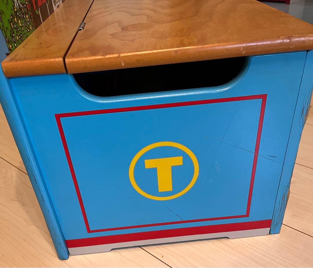 トーマス 木製 おもちゃ箱 ベンチ