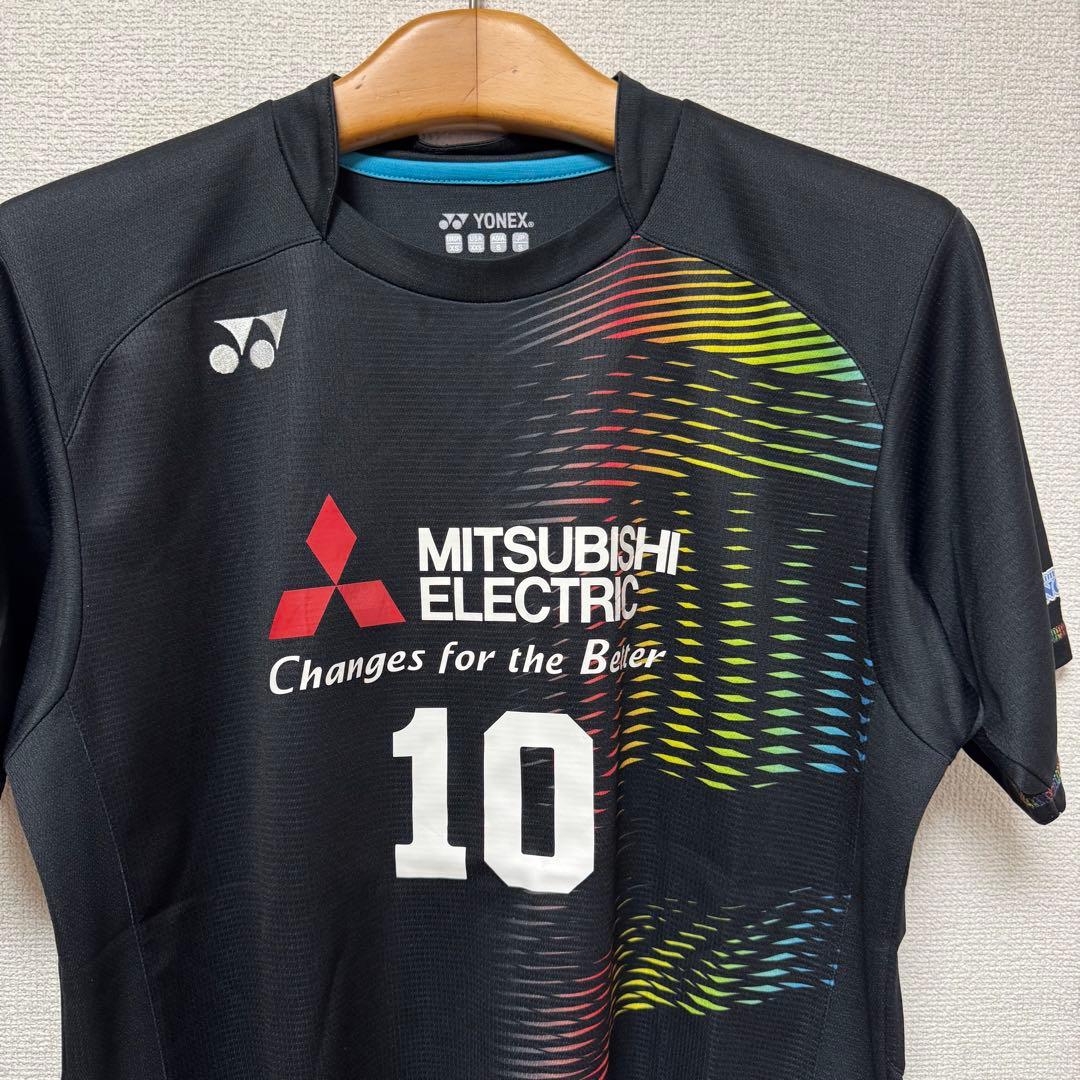 激レア★三菱電機ダイヤモンドウイングスユニフォームYONEX 支給実使用？S