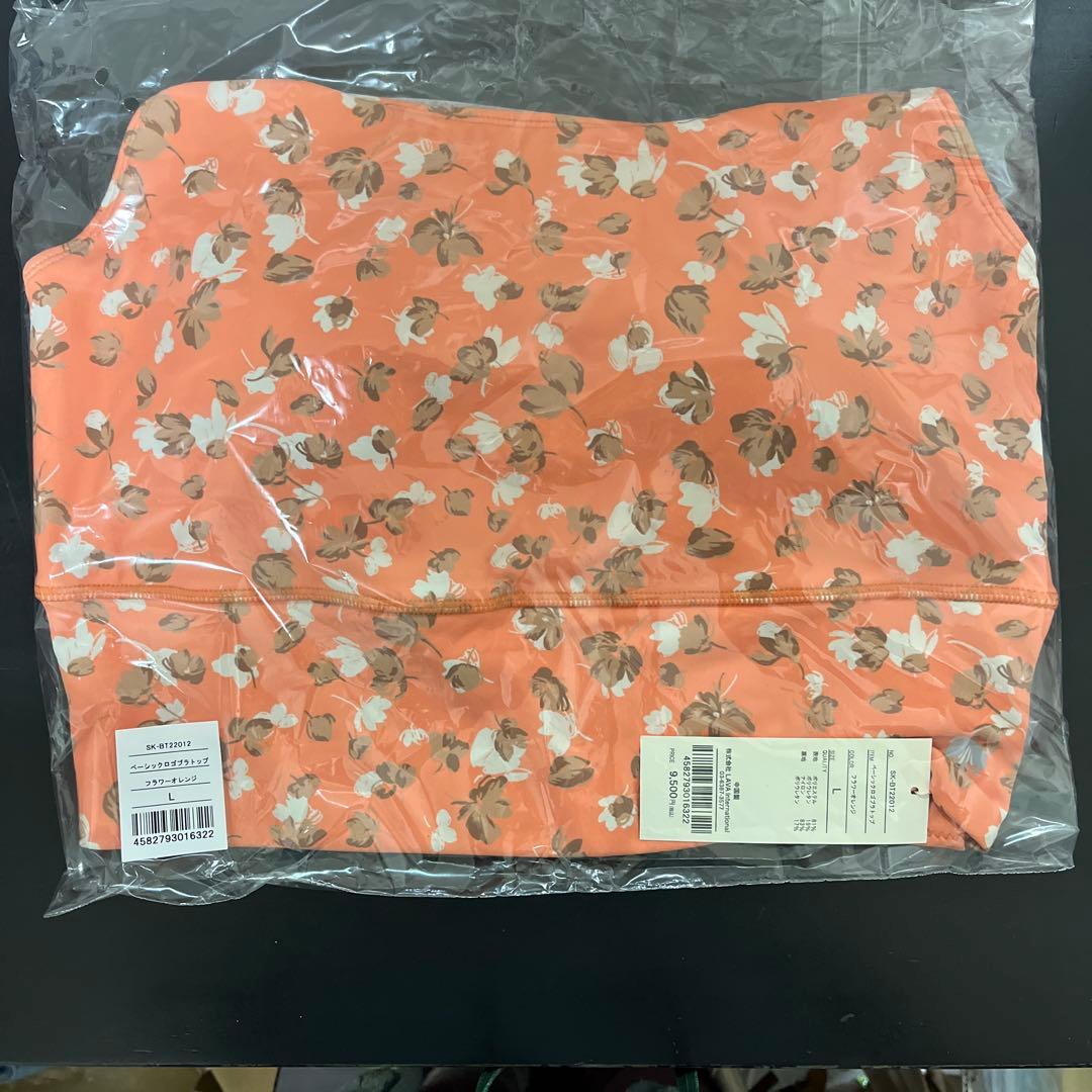 【新品♡Lサイズ】SUKALAベーシックロゴブラトップ/フラワーオレンジ