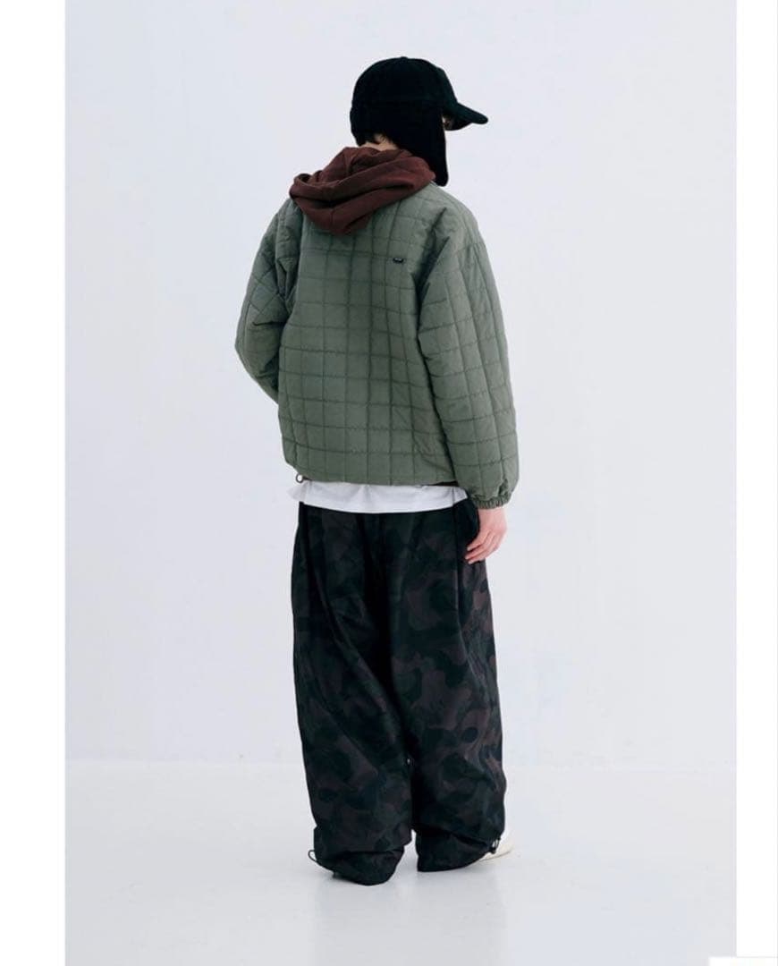 スノーボード LOGO QUILTING COLLAR JACKET KHAKI