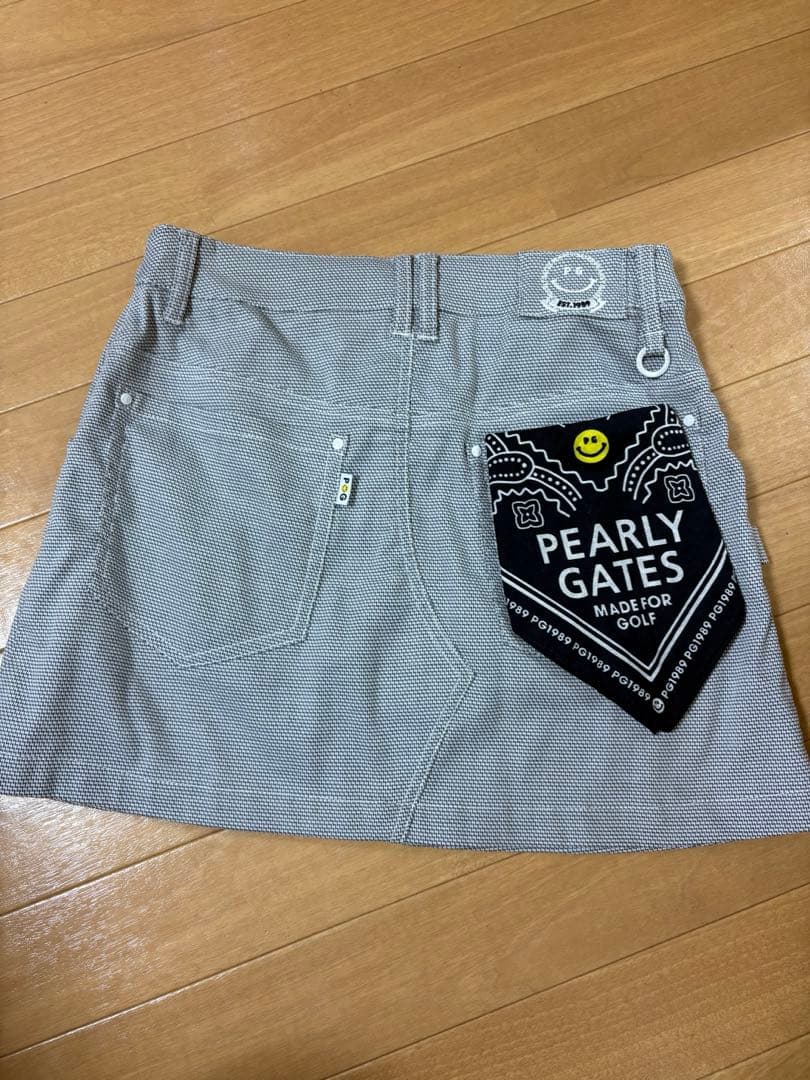 PEARLY GATES グレー チェック柄 スカート