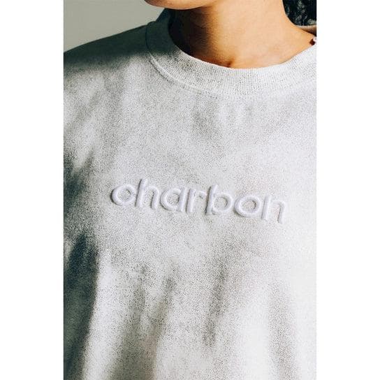 新品　charbon FOIL PRINT SHORT SEWATSHIRTS