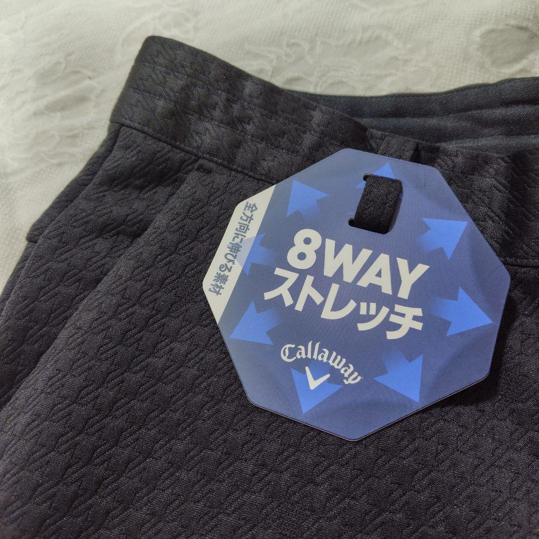❣️8WAYストレッチ❣️Callaway　ゴルフ用ロングパンツ９分丈S　黒