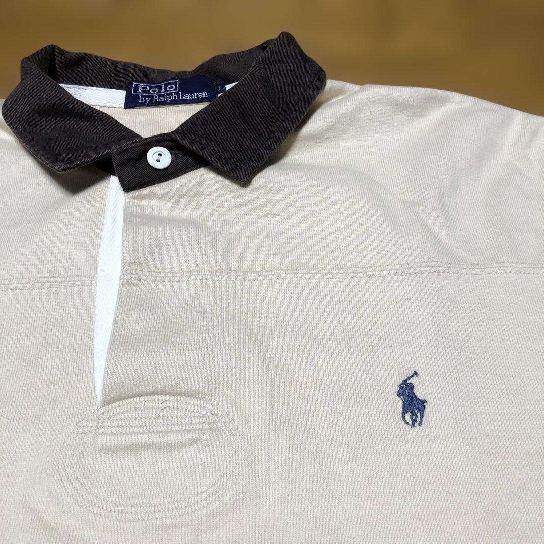 Poloポロ ラルフローレン ラガーシャツ エルボーパッチ L RRL