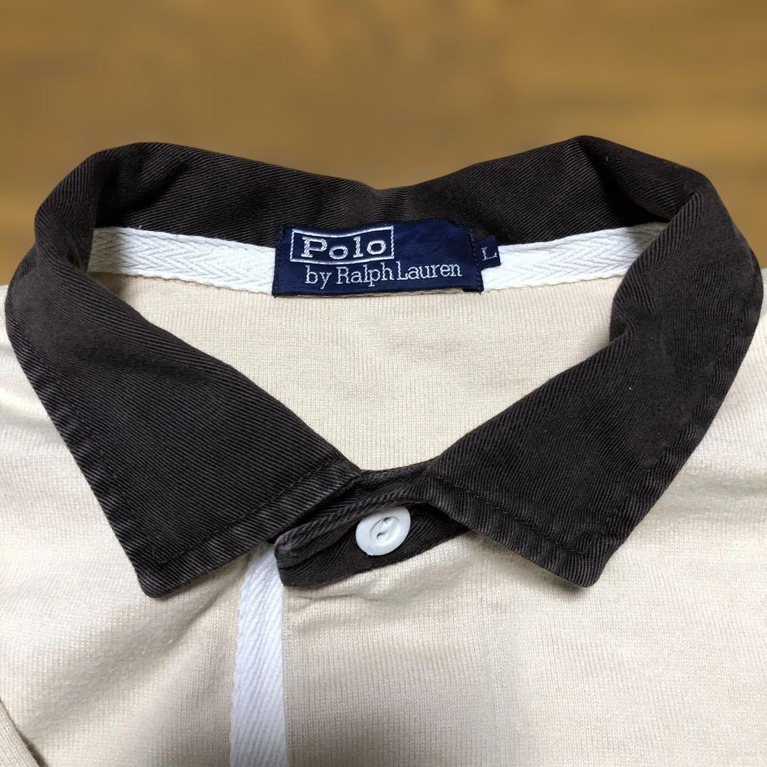 Poloポロ ラルフローレン ラガーシャツ エルボーパッチ L RRL