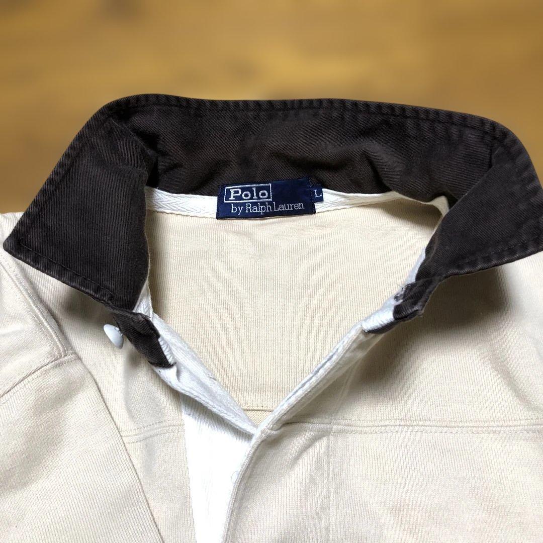 Poloポロ ラルフローレン ラガーシャツ エルボーパッチ L RRL