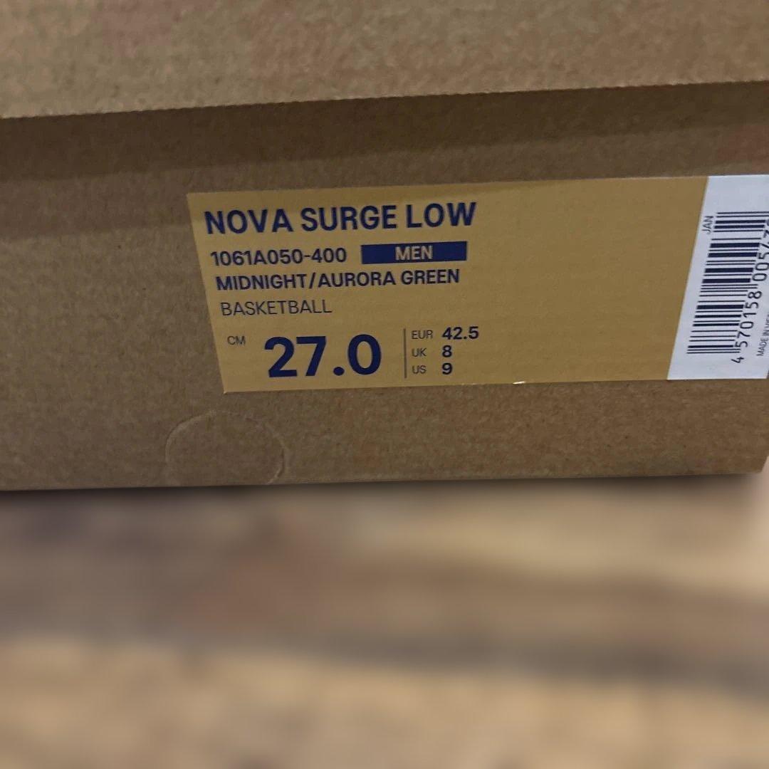ballaholic asics NOVA SURGE LOW 27センチ