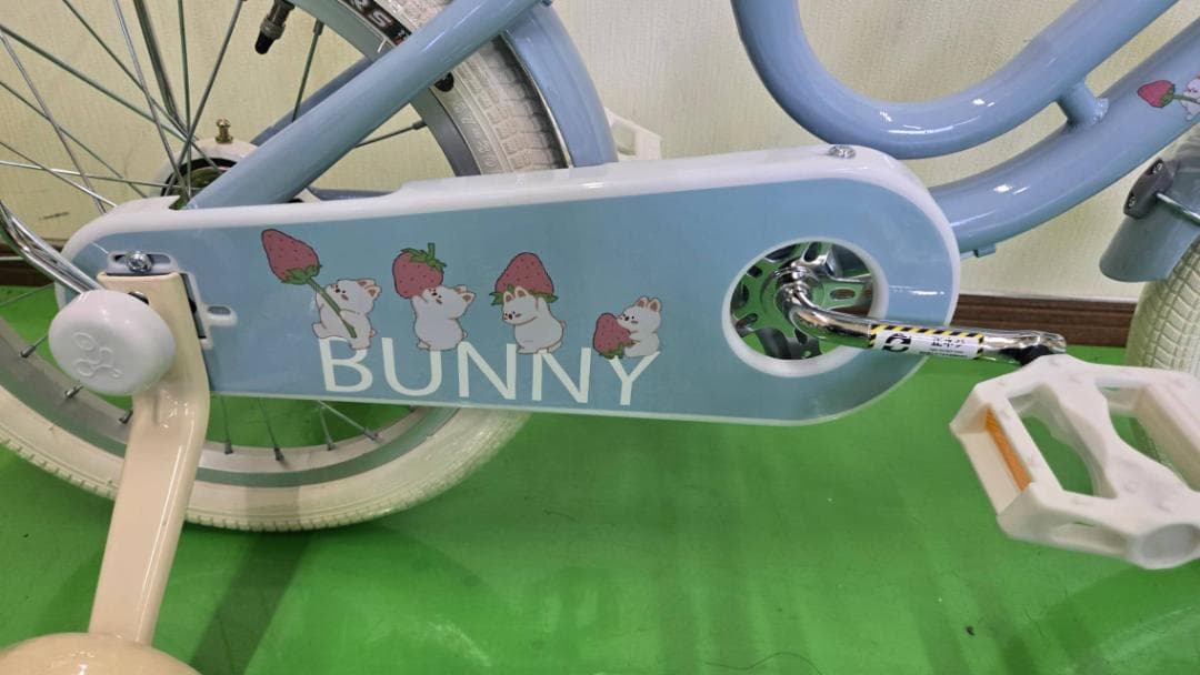 【値下げ中】子供用自転車 BUNNYデザイン 18インチ BLUE