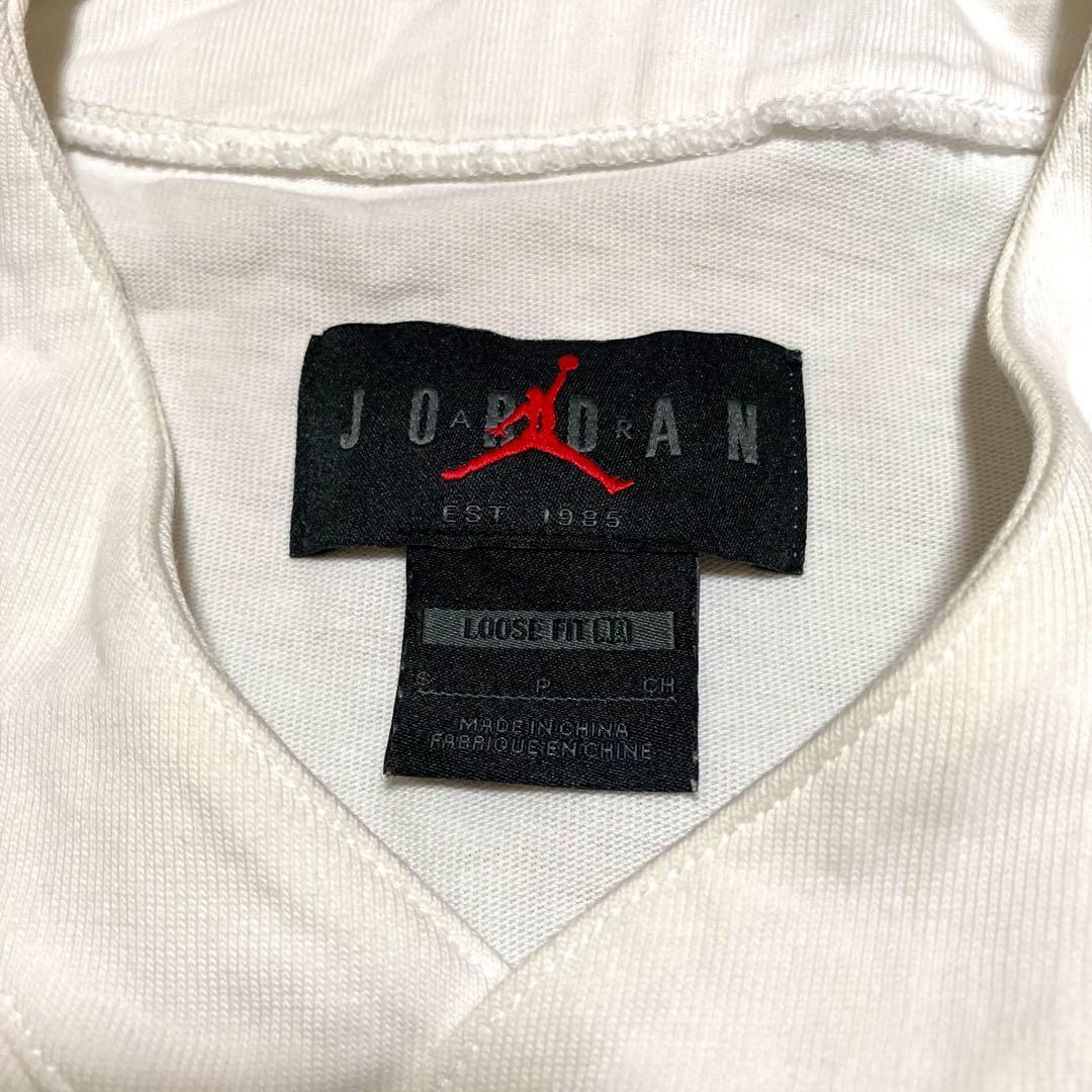 Jordan ベースボール ロゴ刺繍 半袖シャツ ホワイト ジョーダン サイズS