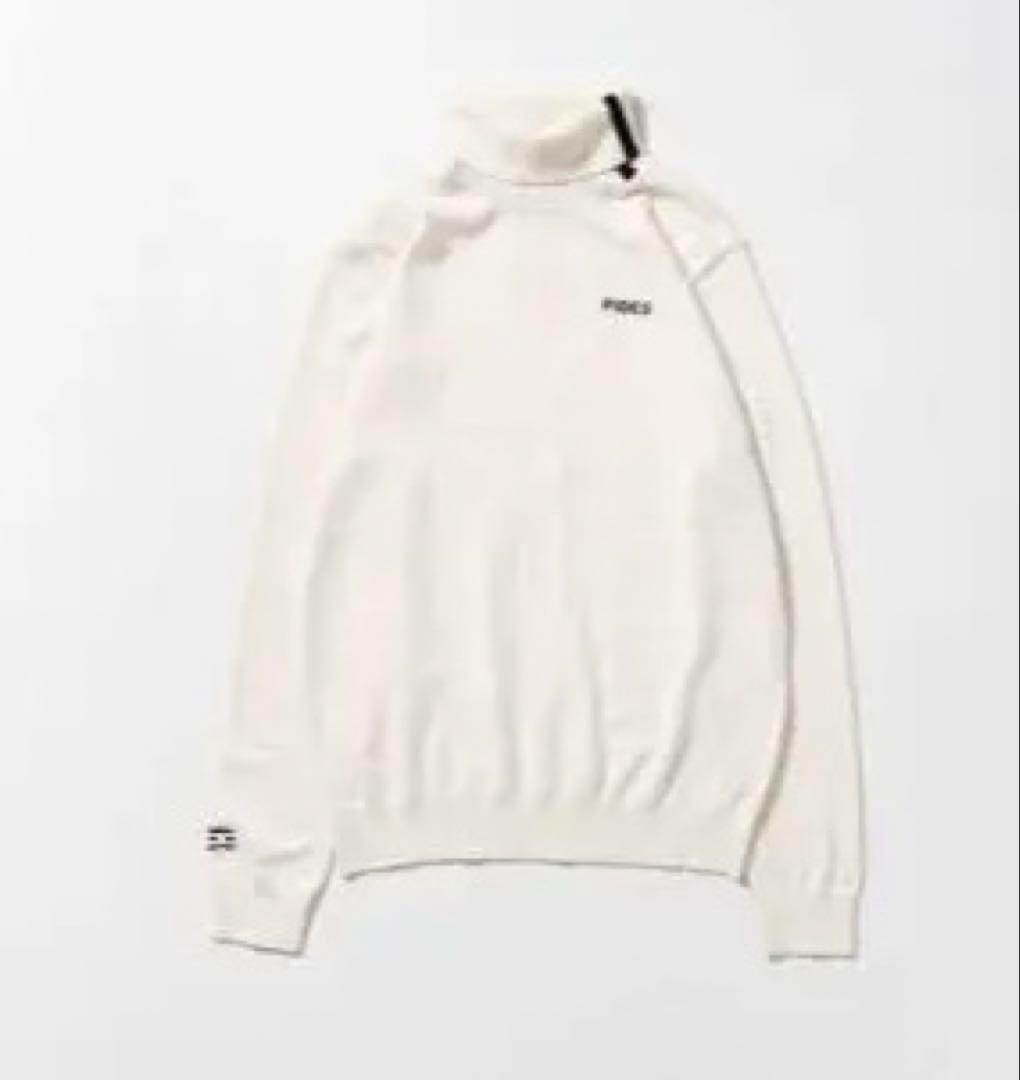 25日まで限定値下げ！☆FIDES GOLF タートルニット L アイボリー