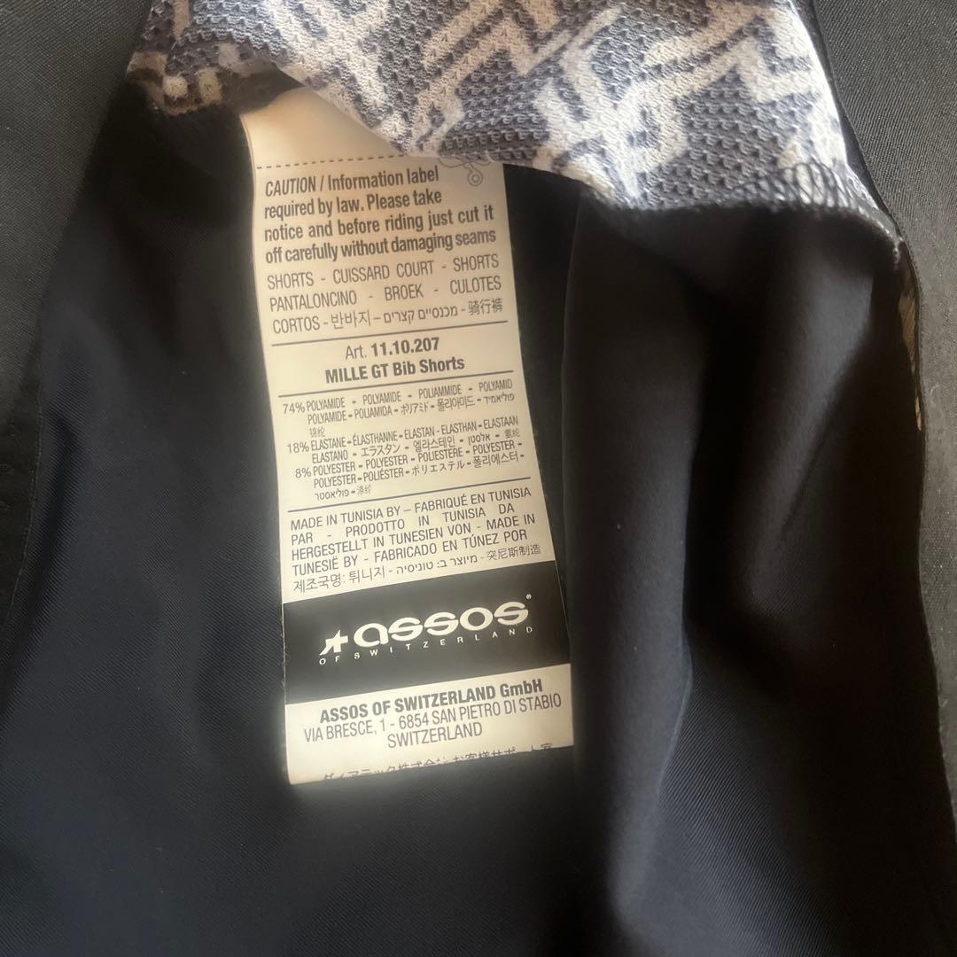 ASSOS MILLE GT ビブショーツ　サイズM