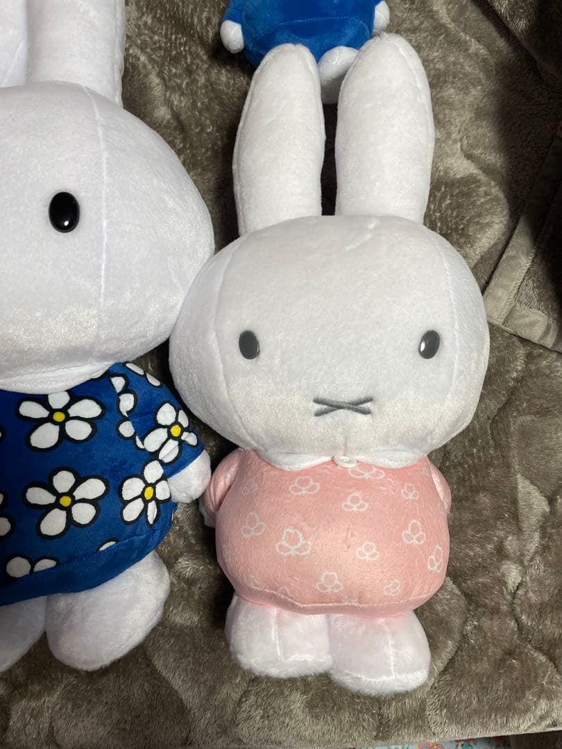 ミッフィー　ボリス　ブルーナ　ぬいぐるみ　マスコット　クッション　定規　花柄