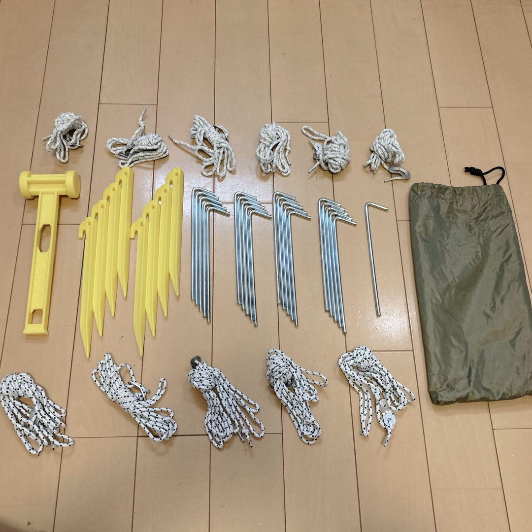 付属品完備 ラウンドスクリーン 2ルームハウス オリーブ×コヨーテ コールマン