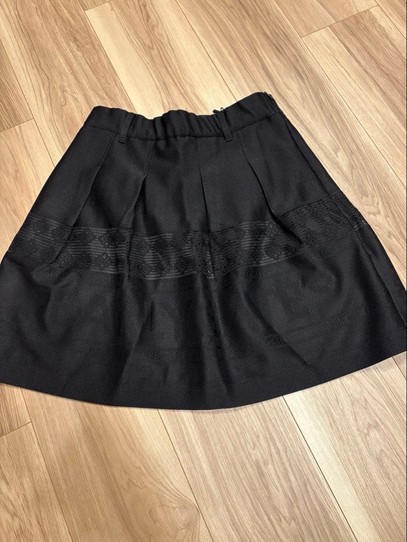 【新品タグ付】PEARLY GATES ジャガードロゴ ミニスカート 00