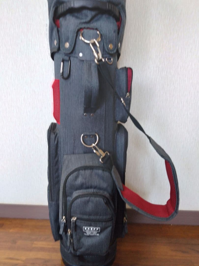 美品　大人気ONOFF オノフ キャディバッグ 杢調 グレー