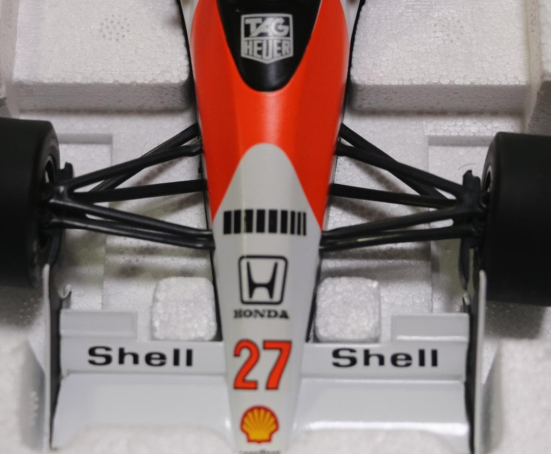 ビックスケール１／1８マクラーレン・ホンダMP4／5Ｂ　セナ・コレクション中古品