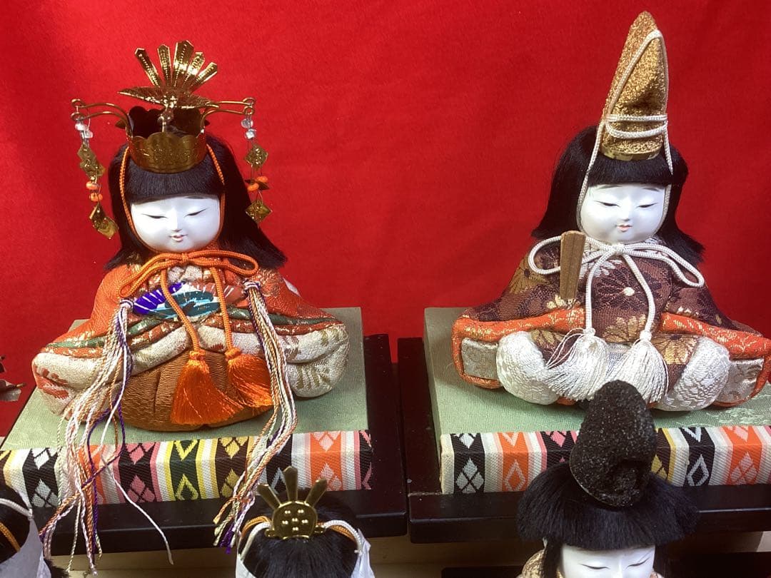雛人形 十五人飾り 雛匠東玉 中古品超美品 人形サイズ(幅11〜7㎝高さ13㎝)