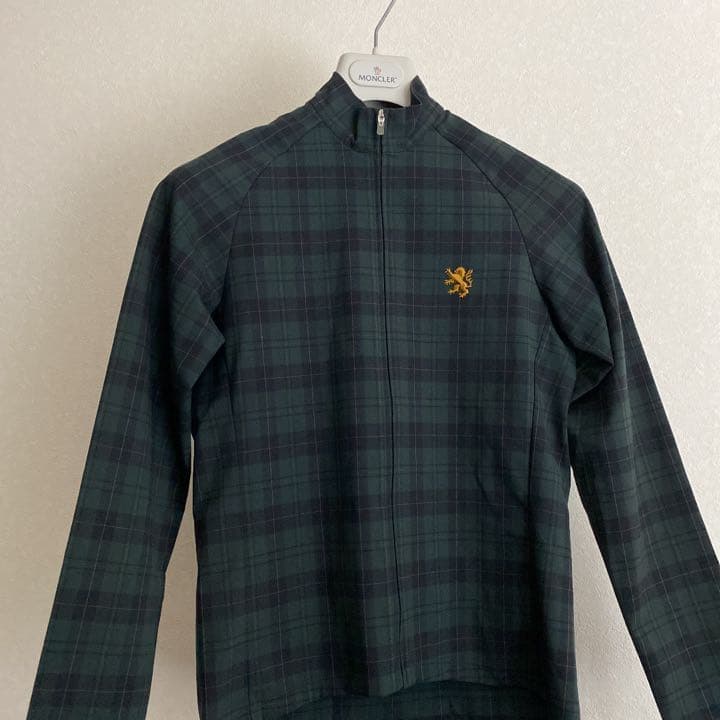 美品 カペルミュール サイクリング ジャージ タータンチェック グリーン XS