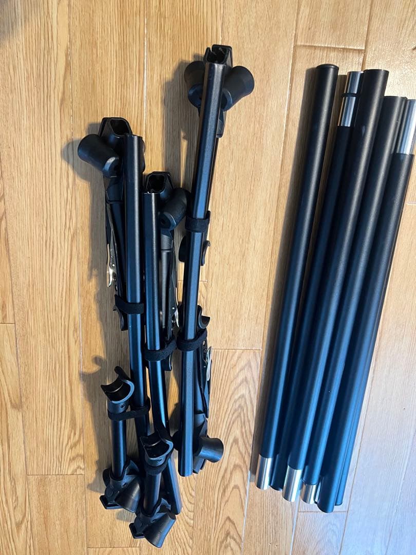 【美品】WAQ ワック 2WAY フォールディングコット 人気ブラック