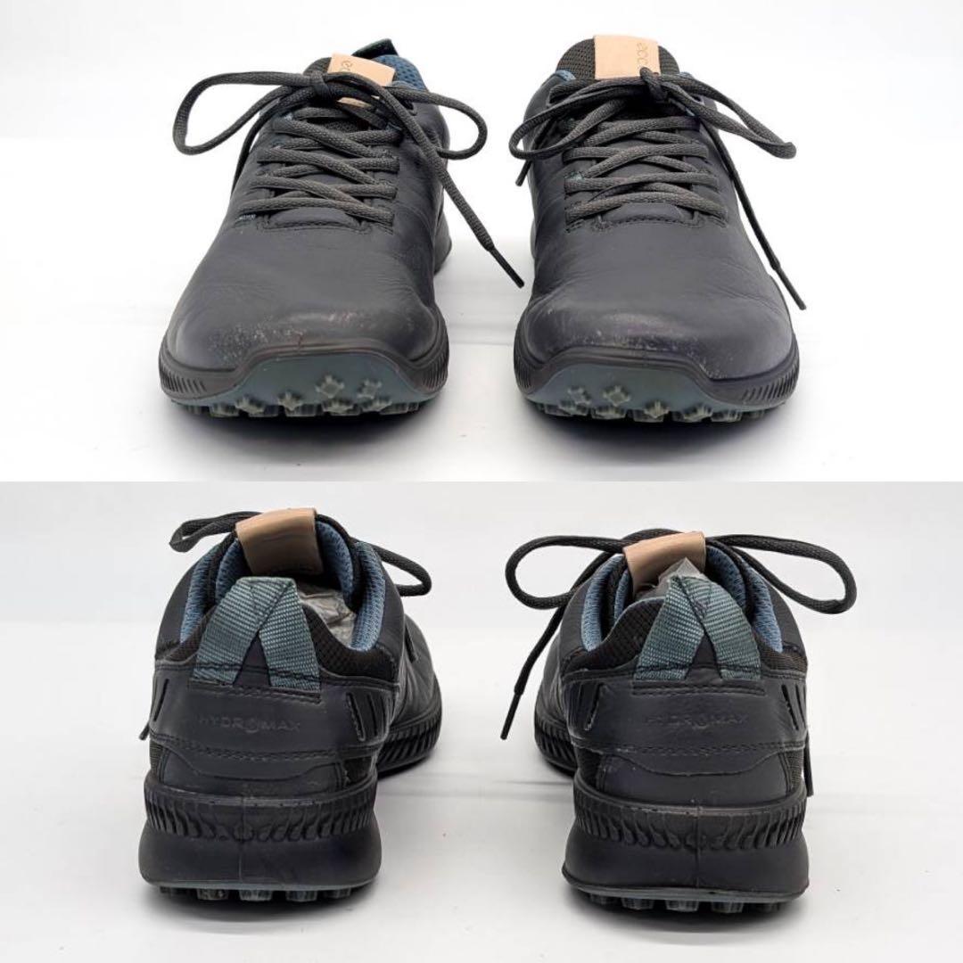 美品✨ecco エコー S-HYBRID ゴルフシューズ　スパイク　グレー 25