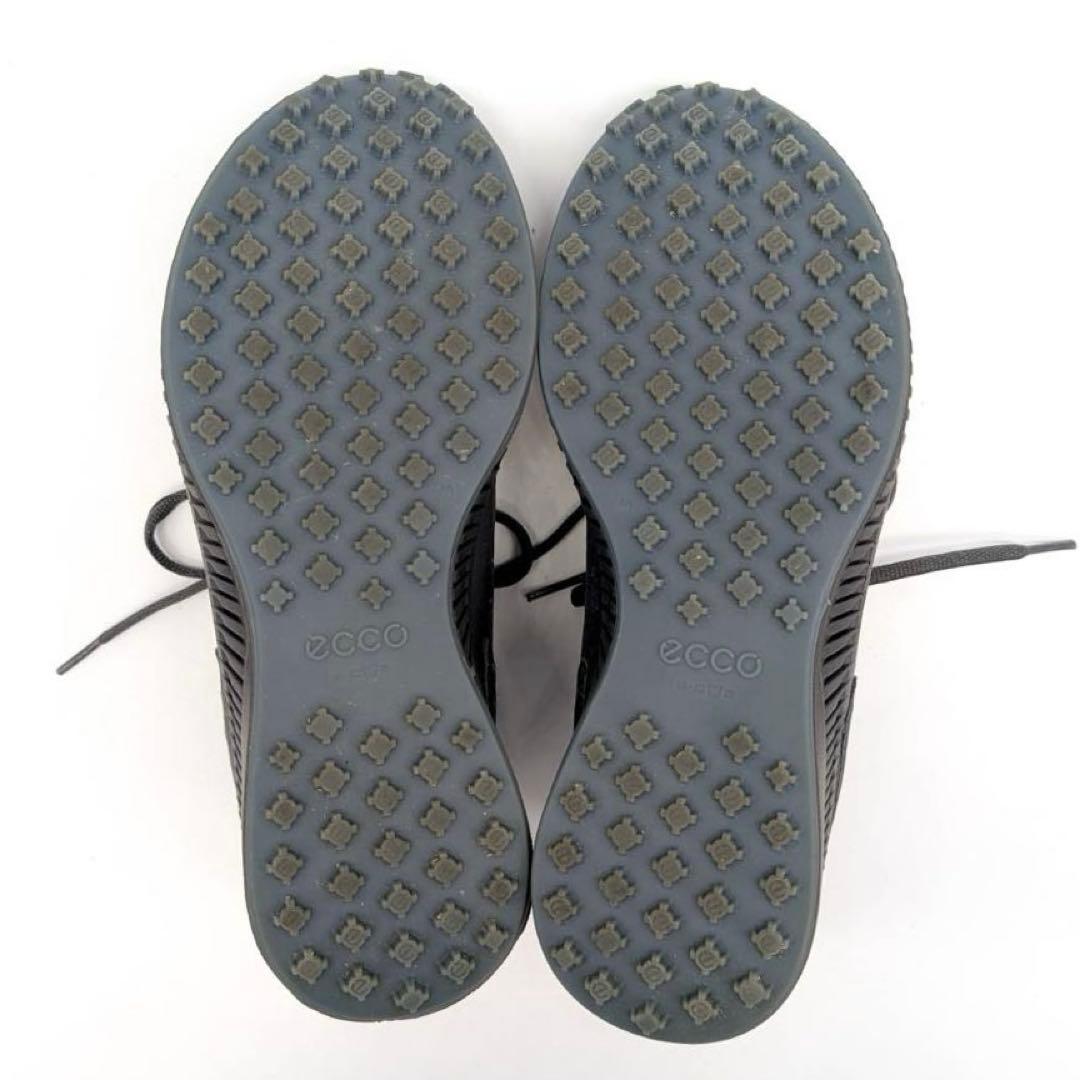 美品✨ecco エコー S-HYBRID ゴルフシューズ　スパイク　グレー 25