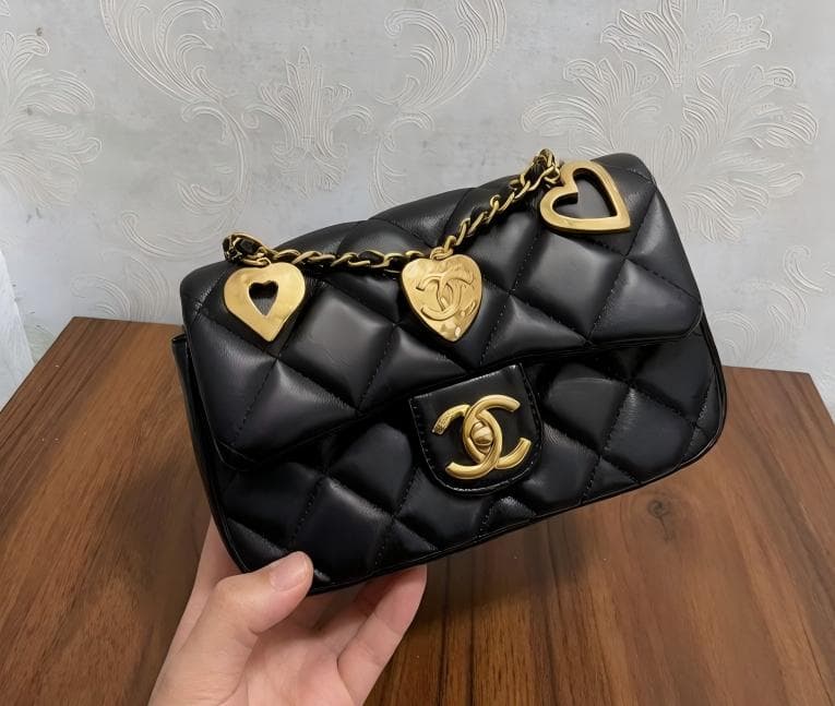 レザー ハート バッグ　ショルダーバッグ ノベルティー