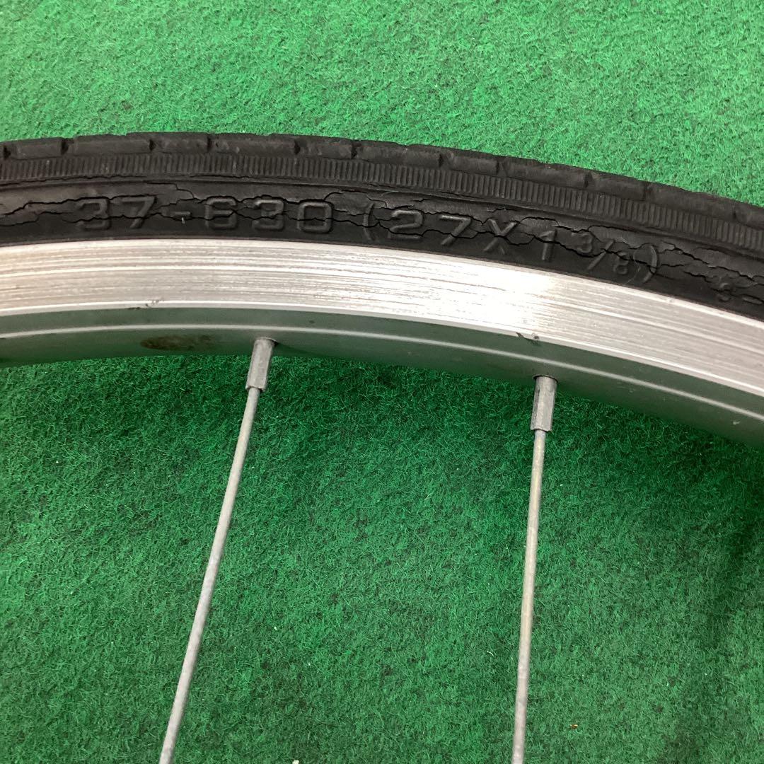 アルミリム　前輪 27x1-3/8 タイヤ付 ハブダイナモ 27インチ j1端子