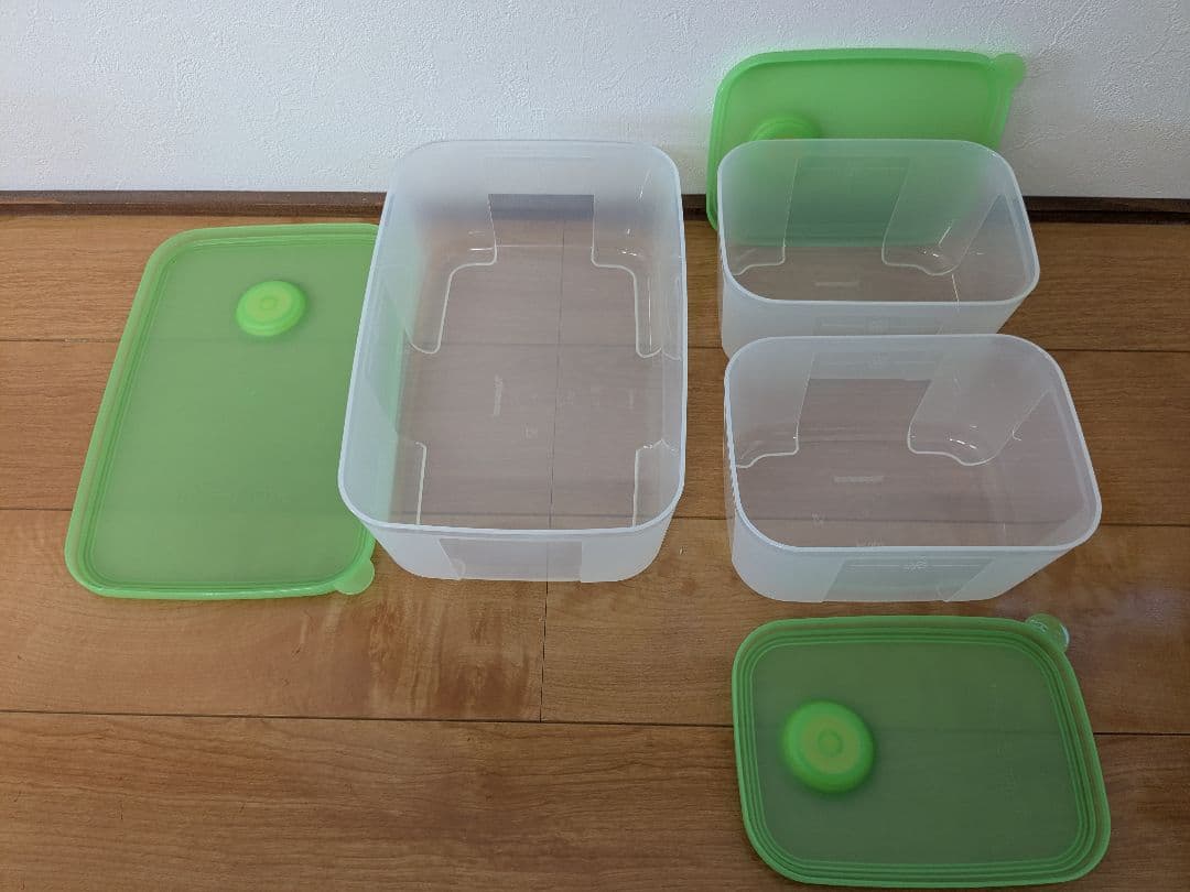 Tupperware　フリーザーメイト(ダイヤル付き)3個セット