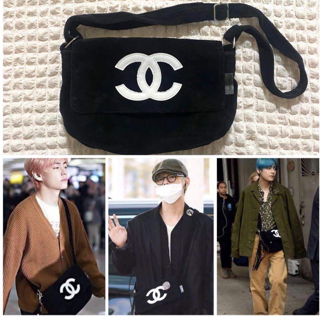 新品未使用　シャネル ノベルティ　パイル生地ショルダーバッグ BTS