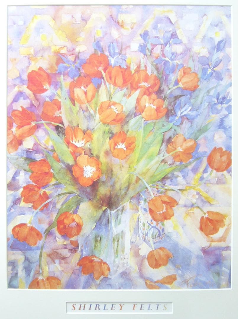 絵画  アートポスター  シャーリーフェルッ  チューリップ