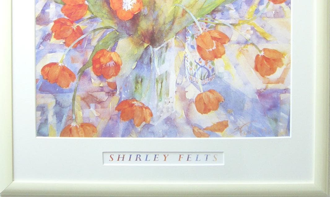 絵画  アートポスター  シャーリーフェルッ  チューリップ